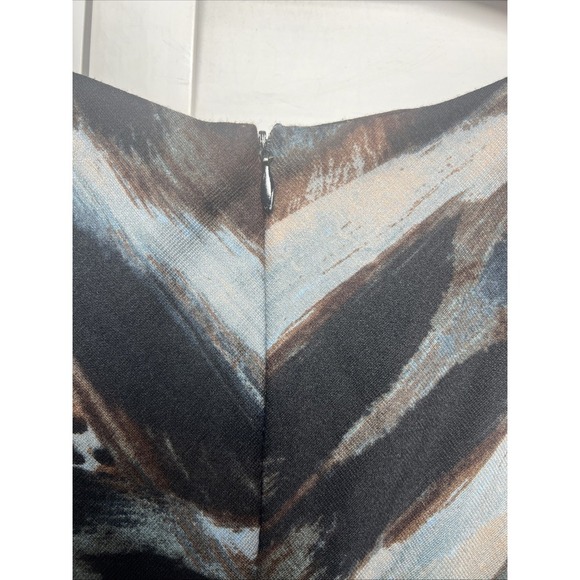 Calvin Klein Abstract Animal Print Cap Sleeve Knit Sheath Dress Women's Size 12 - Picture 8 of 8